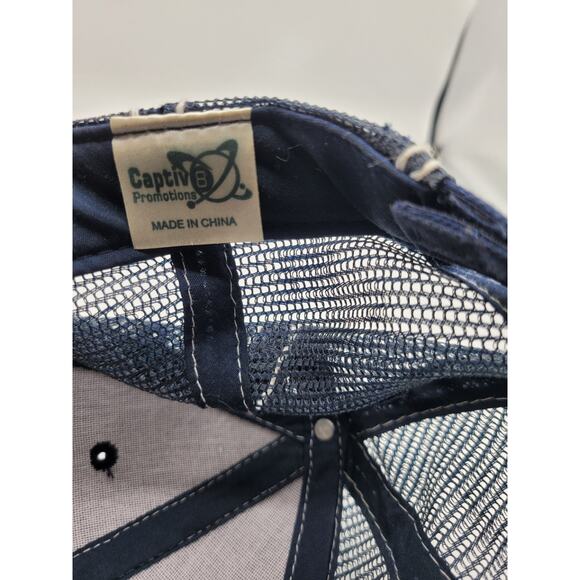 LINCOLN Power Sports Trucker Hat Ball Cap ADJUSTABLE‎ Distressed Mesh Back - Picture 6 of 8